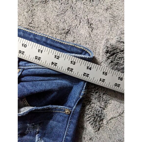 Kancan Distressed Skinny Women's Jeans Size 7/27 Medium Wash - Picture 4 of 13